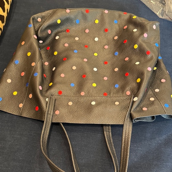 Kurt Geiger Black Tote with Colorful Dots - Picture 4 of 13